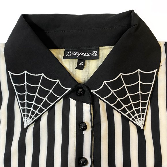 STRIPE LYDIA DRESS CREAM & BLACK - Picture 3 of 6